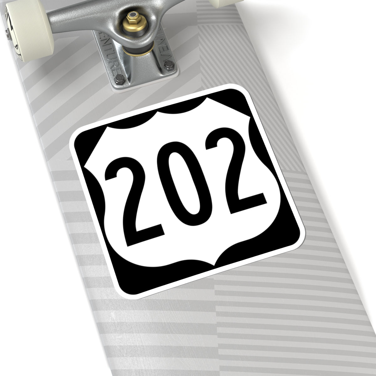 US 202 square (New Hampshire) (Road Sign) STICKER Vinyl Kiss-Cut Decal