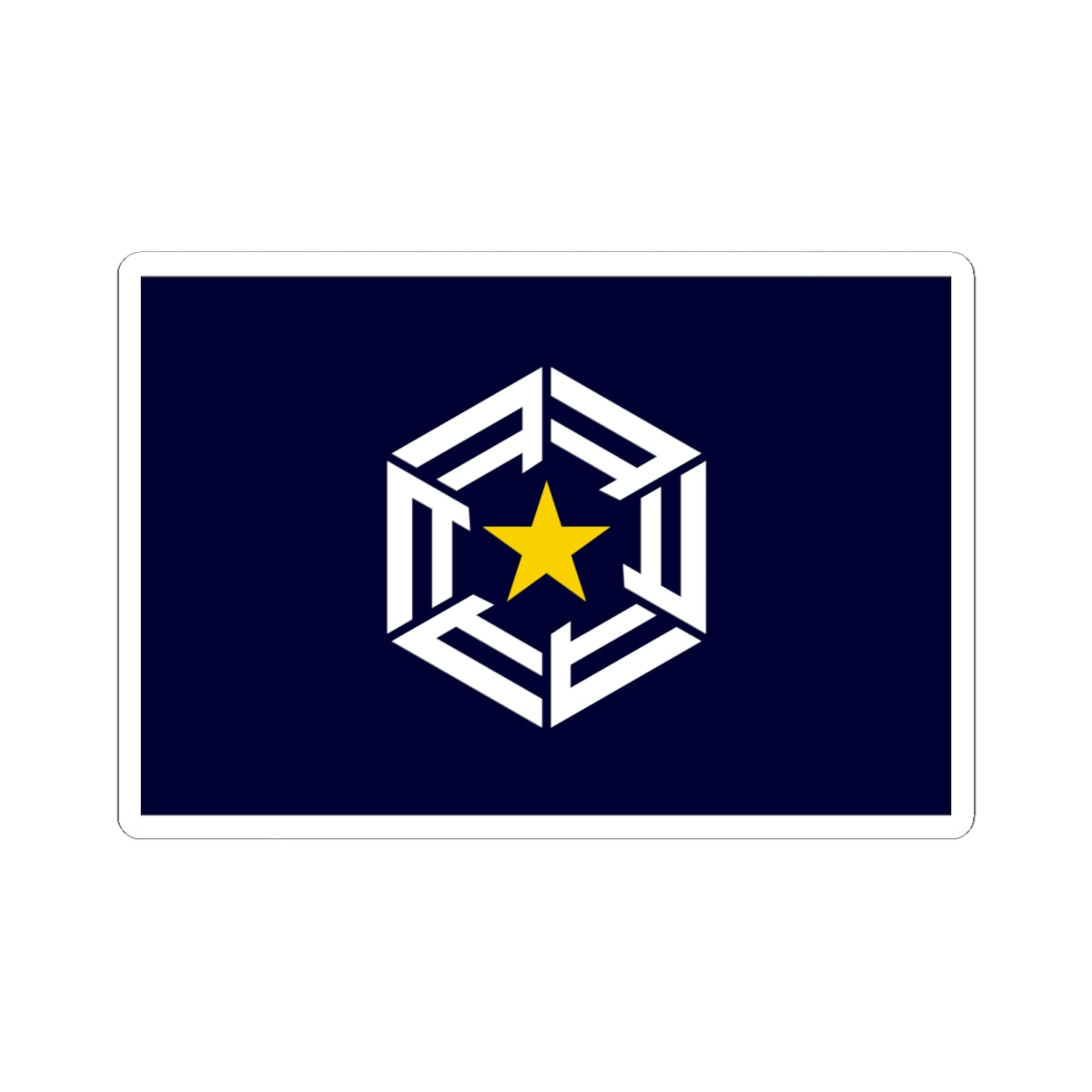 Flag of Ōmu Hokkaido (Japan) STICKER Vinyl Kiss-Cut Decal