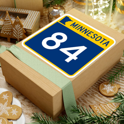 MN-84 (Minnesota) (Road Sign) STICKER Vinyl Kiss-Cut Decal
