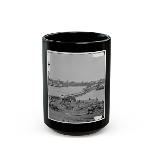 Port Royal, Va. The Rappahannock River Front During The Evacuation (U.S. Civil War) Black Coffee Mug