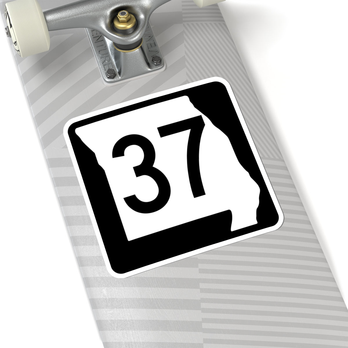MO-37 (Missouri) (Road Sign) STICKER Vinyl Kiss-Cut Decal