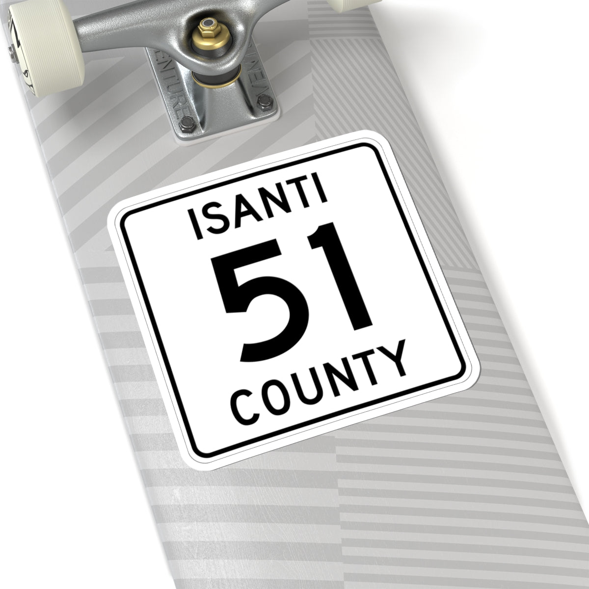 Isanti County 51 MN (Minnesota) (Road Sign) STICKER Vinyl Kiss-Cut Decal
