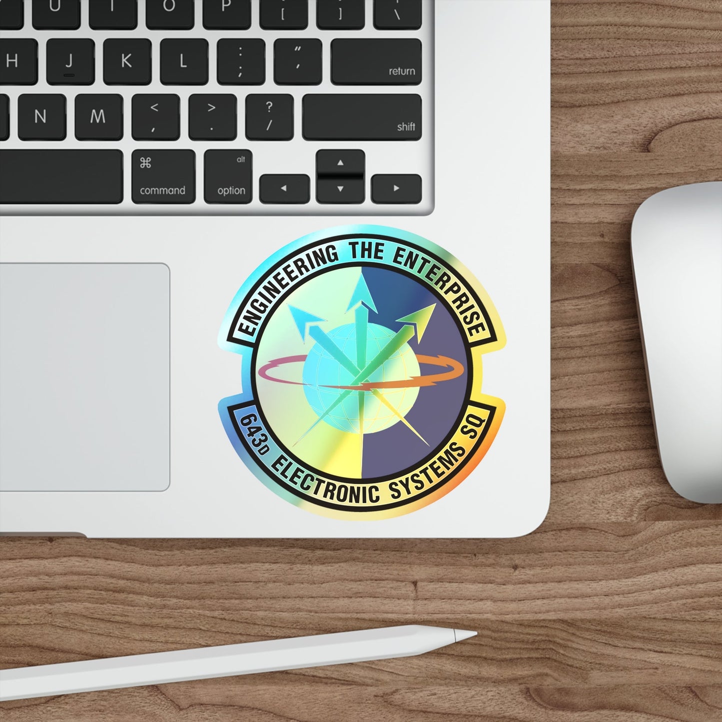 643d Electronic Systems Squadron (U.S. Air Force) Holographic STICKER Die-Cut Vinyl Decal-The Sticker Space