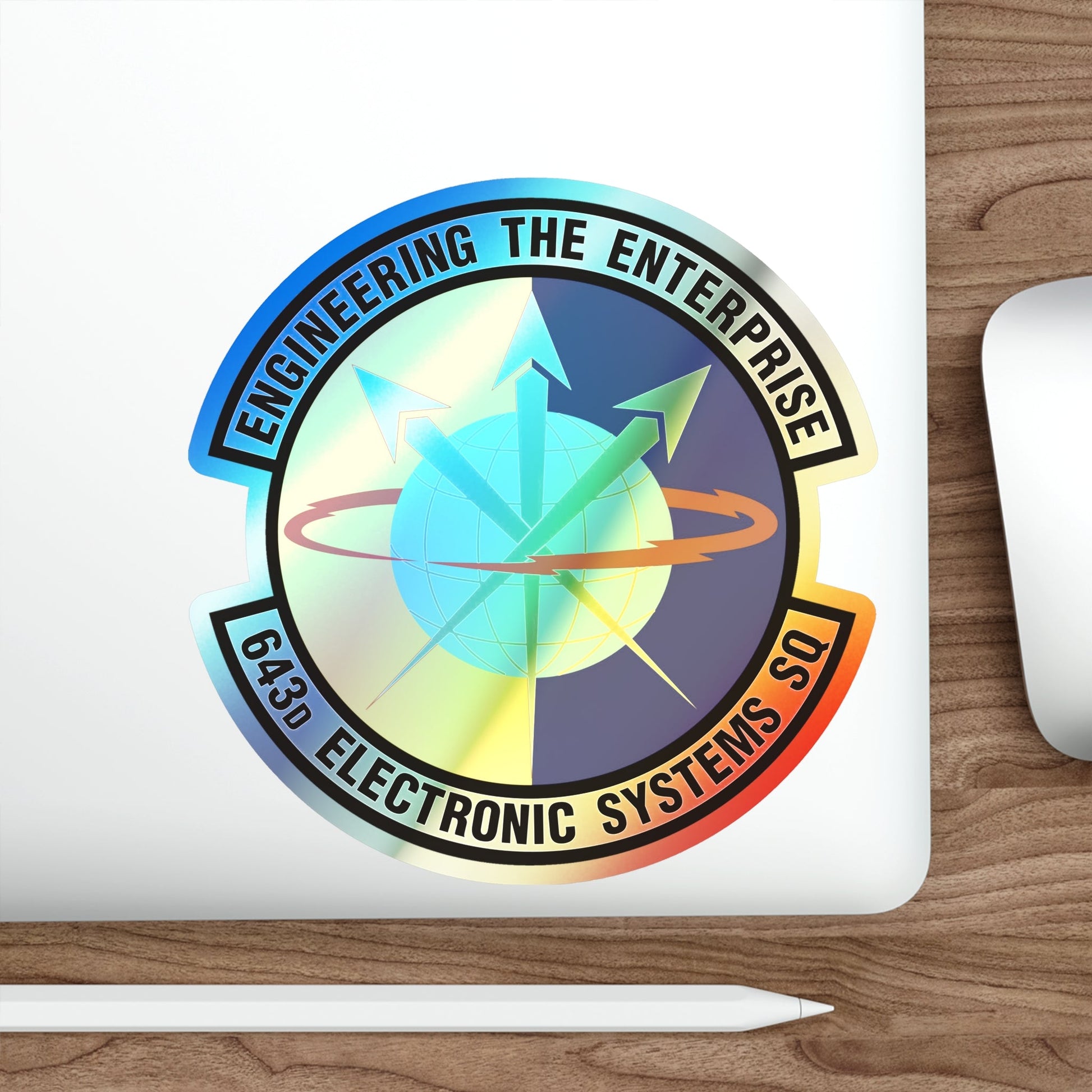 643d Electronic Systems Squadron (U.S. Air Force) Holographic STICKER Die-Cut Vinyl Decal-The Sticker Space