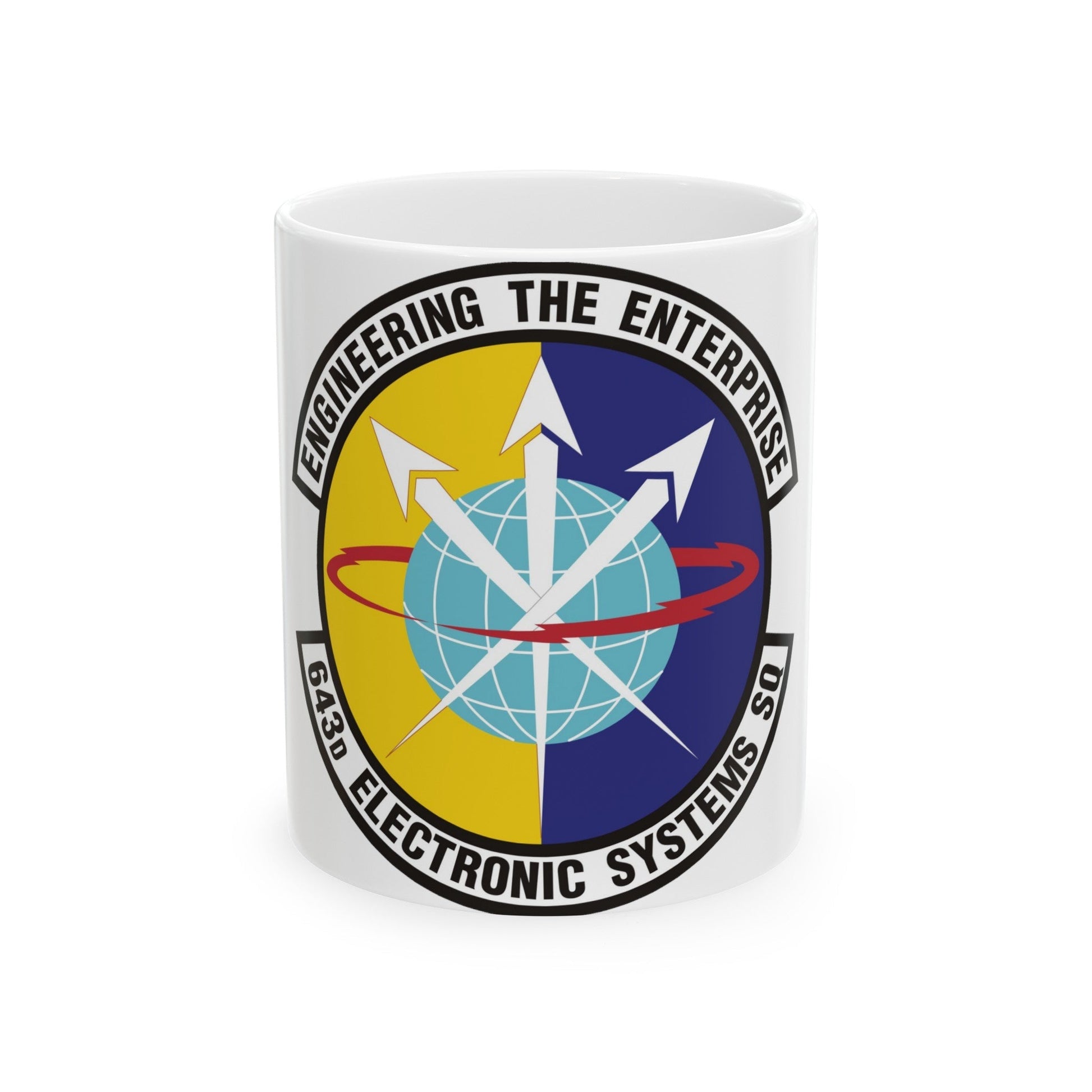 643d Electronic Systems Squadron (U.S. Air Force) White Coffee Mug-11oz-The Sticker Space