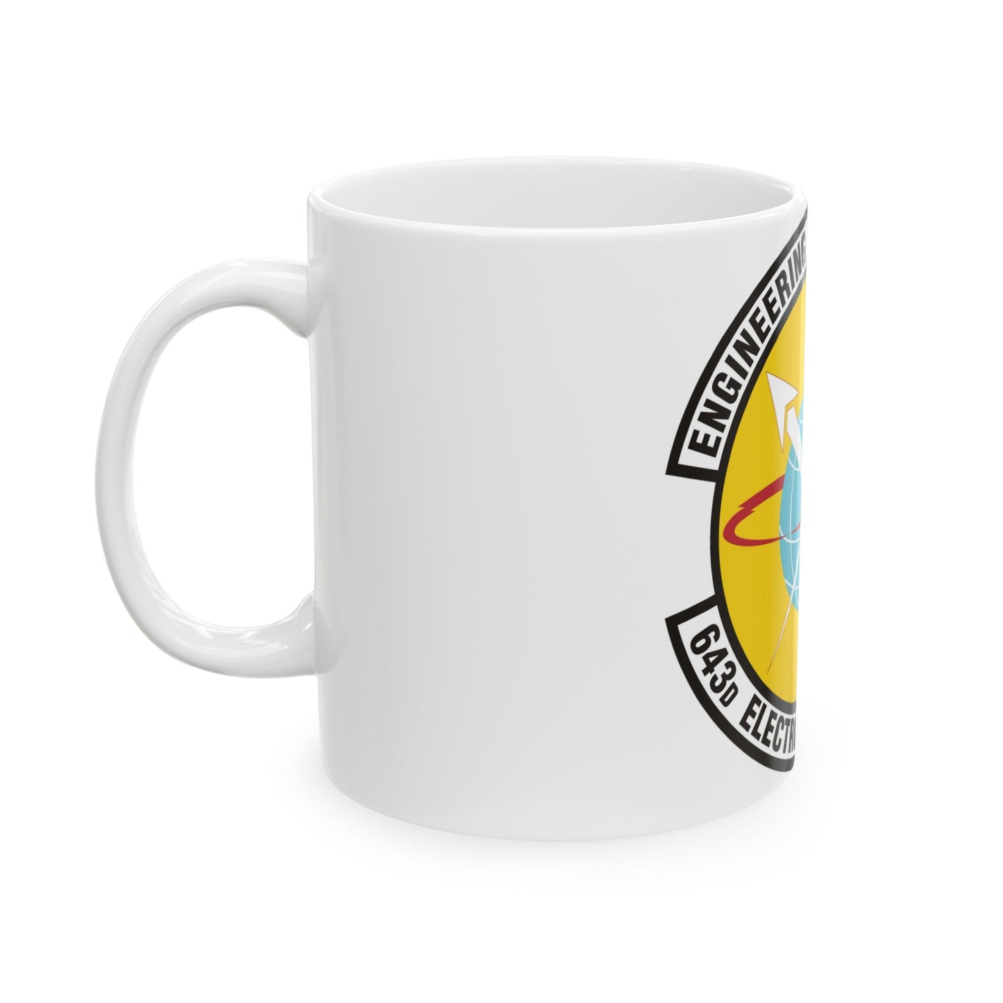 643d Electronic Systems Squadron (U.S. Air Force) White Coffee Mug-The Sticker Space