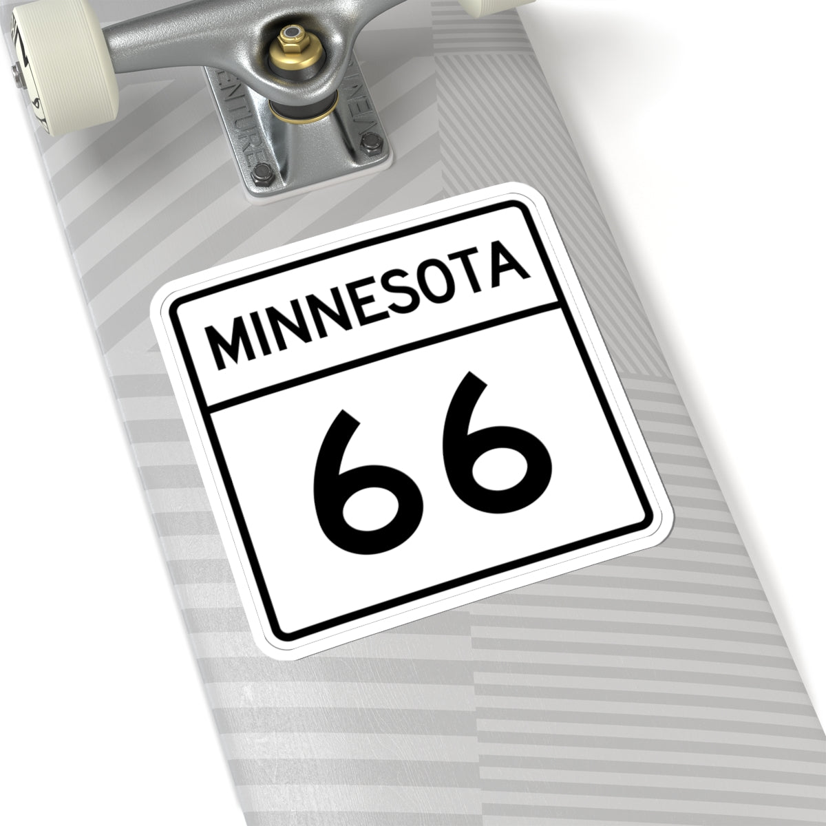 MN-66 1948 (Minnesota) (Road Sign) STICKER Vinyl Kiss-Cut Decal