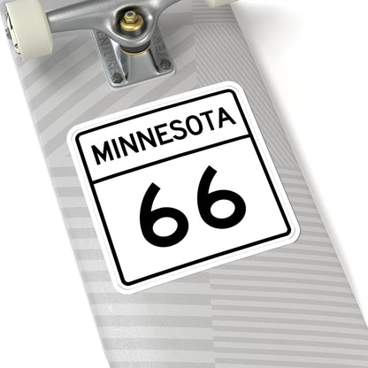MN-66 1948 (Minnesota) (Road Sign) STICKER Vinyl Kiss-Cut Decal