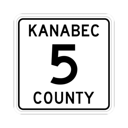 Kanabec County 5 MN (Minnesota) (Road Sign) STICKER Vinyl Kiss-Cut Decal