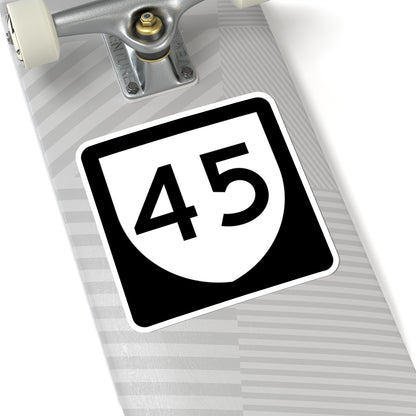 PR urban primary 45 (Puerto Rico) (Road Sign) STICKER Vinyl Kiss-Cut Decal