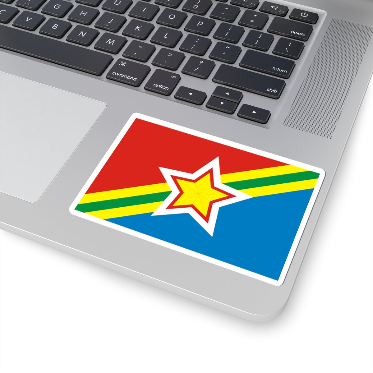 Flag of Kuybyshevsky rayon Rostov oblast (Russia) STICKER Vinyl Kiss-Cut Decal