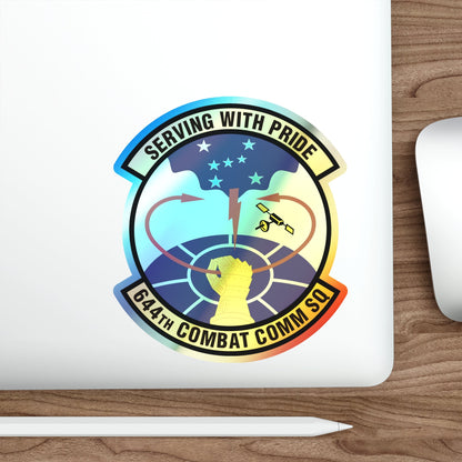 644th Combat Communications Squadron (U.S. Air Force) Holographic STICKER Die-Cut Vinyl Decal-The Sticker Space