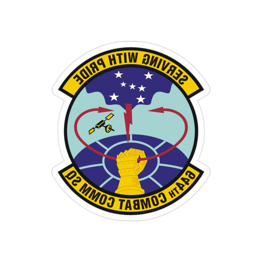 644th Combat Communications Squadron (U.S. Air Force) REVERSE PRINT Transparent STICKER-2 Inch-The Sticker Space