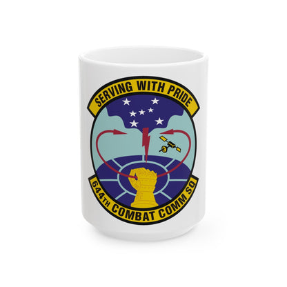 644th Combat Communications Squadron (U.S. Air Force) White Coffee Mug-15oz-The Sticker Space