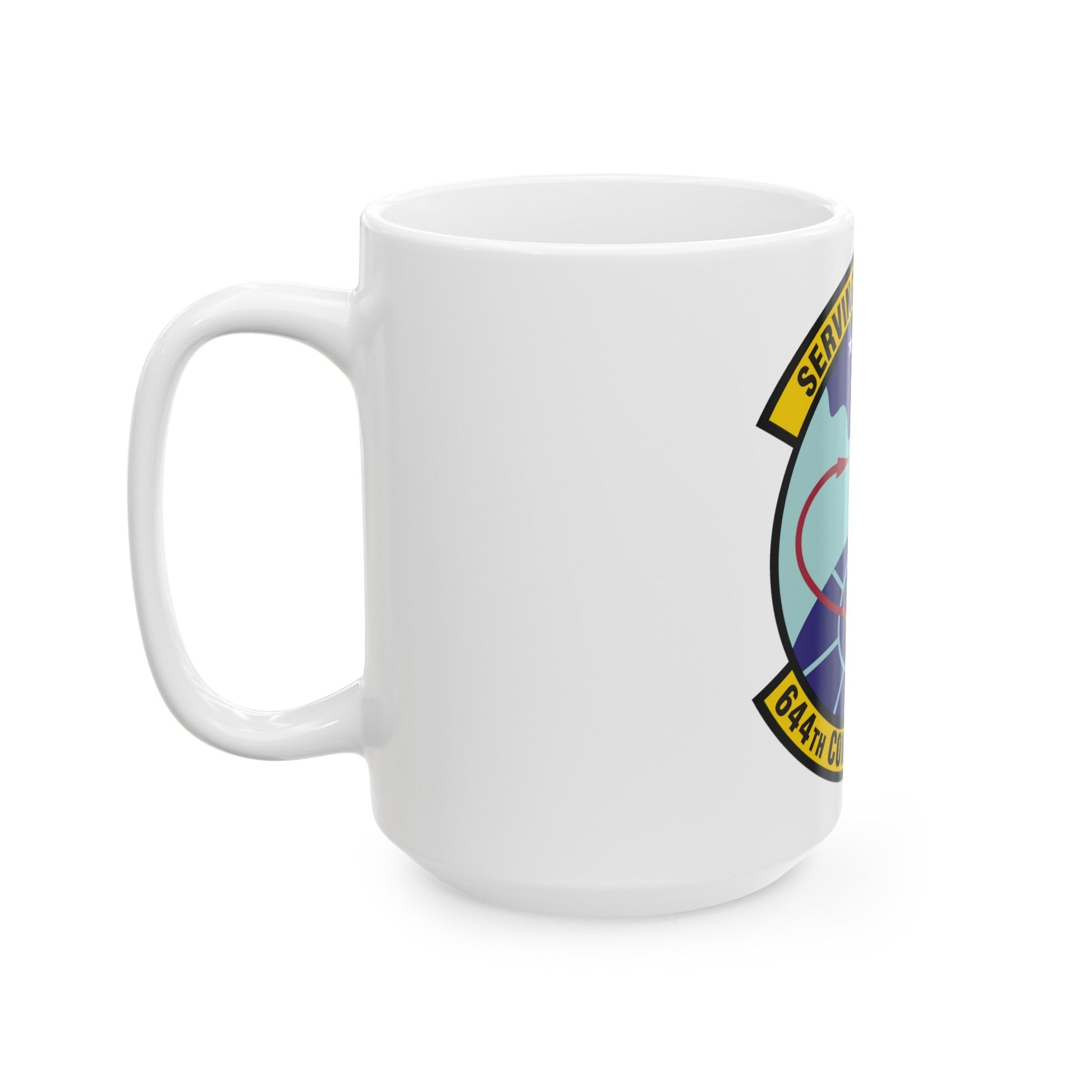 644th Combat Communications Squadron (U.S. Air Force) White Coffee Mug-The Sticker Space