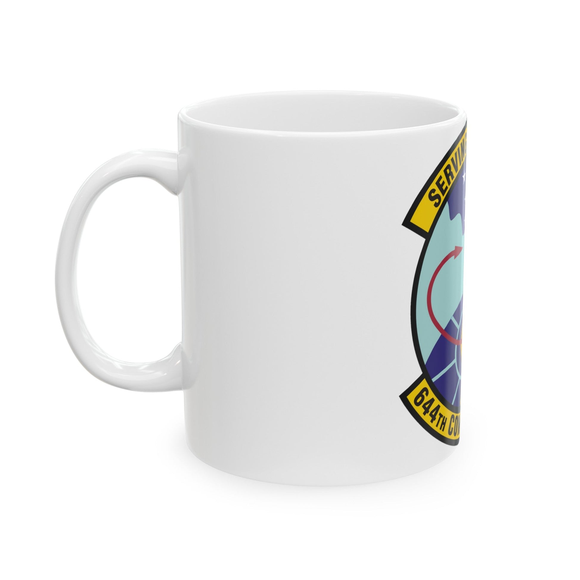 644th Combat Communications Squadron (U.S. Air Force) White Coffee Mug-The Sticker Space