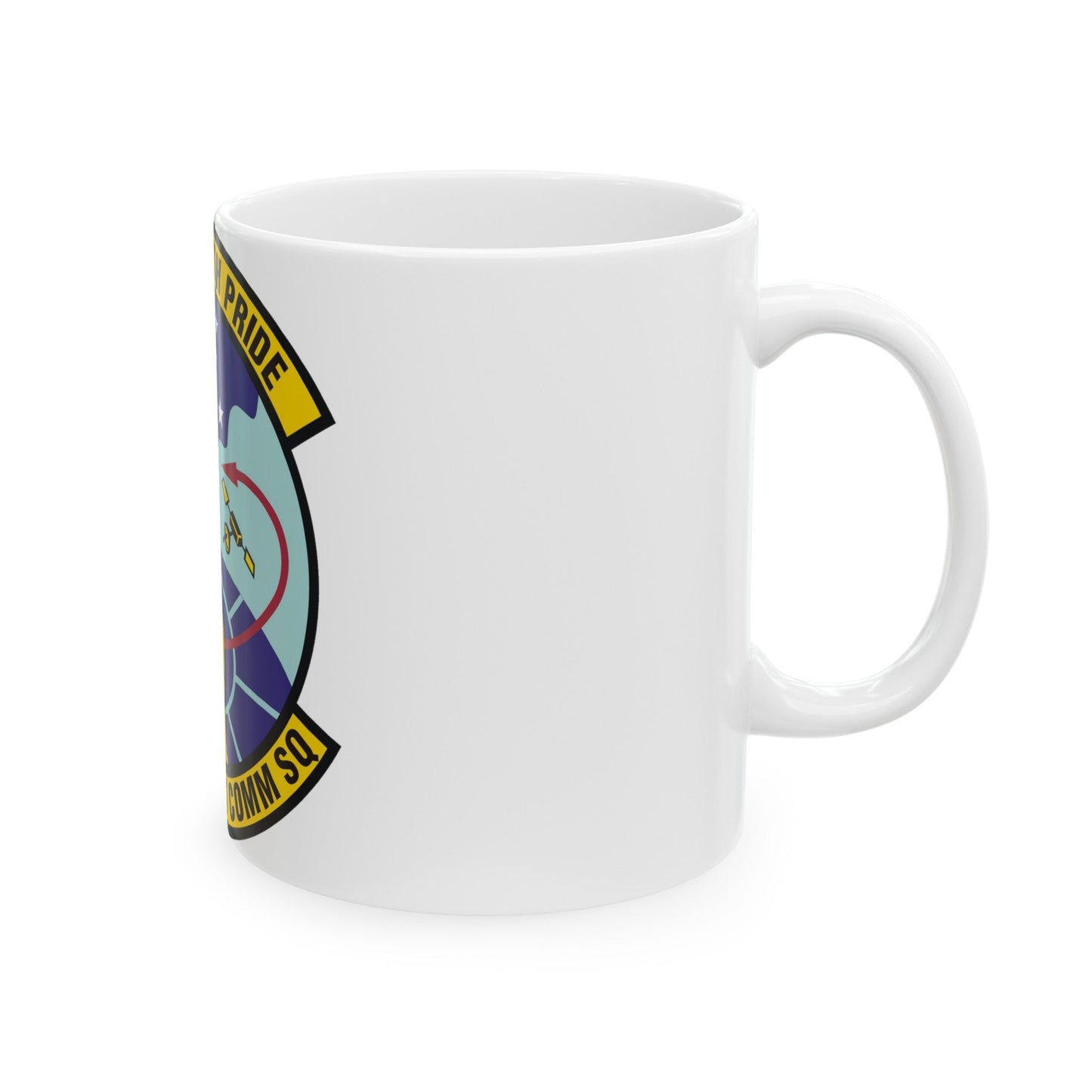 644th Combat Communications Squadron (U.S. Air Force) White Coffee Mug-The Sticker Space