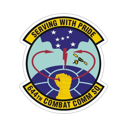 644th Combat Communications Squadron (U.S. Air Force) STICKER Vinyl Die-Cut Decal 6 Inch - The Sticker Space