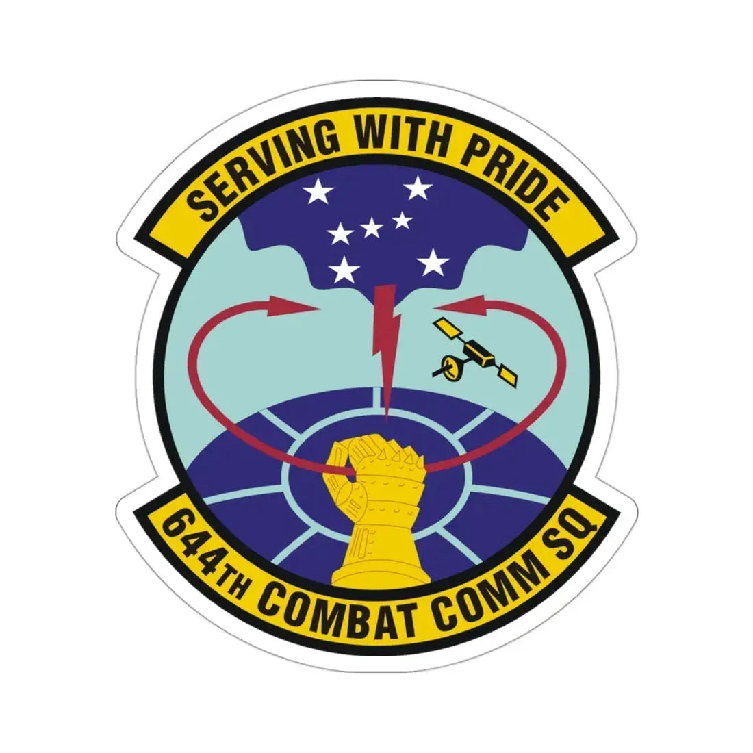 644th Combat Communications Squadron (U.S. Air Force) STICKER Vinyl Die-Cut Decal - The Sticker Space