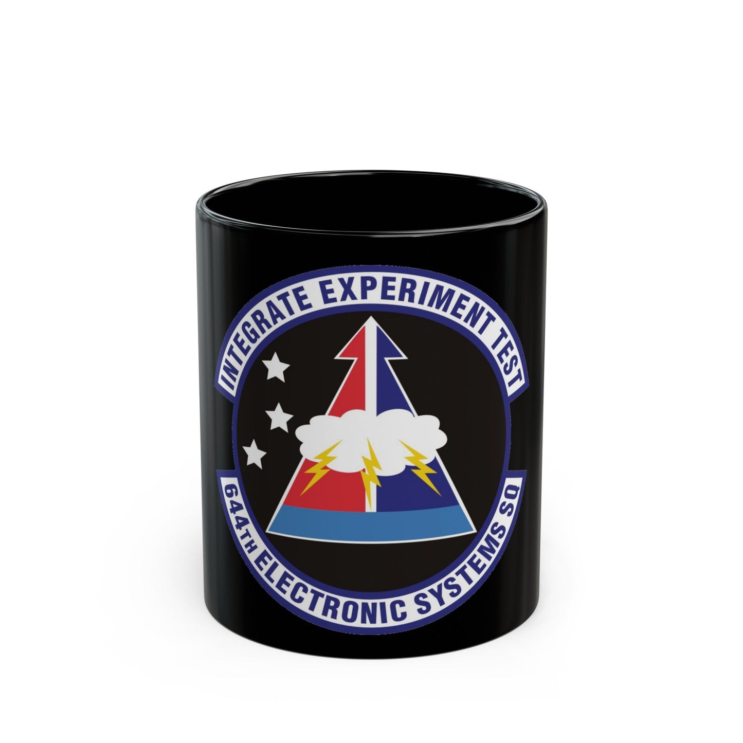 644th Electronic Systems Squadron (U.S. Air Force) Black Coffee Mug-11oz-The Sticker Space