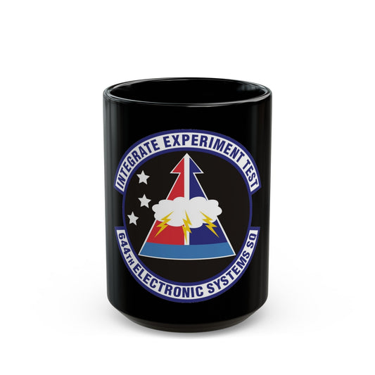 644th Electronic Systems Squadron (U.S. Air Force) Black Coffee Mug-15oz-The Sticker Space