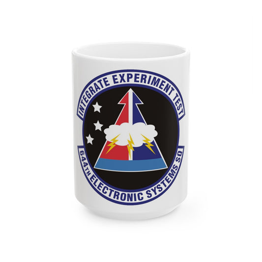 644th Electronic Systems Squadron (U.S. Air Force) White Coffee Mug-15oz-The Sticker Space