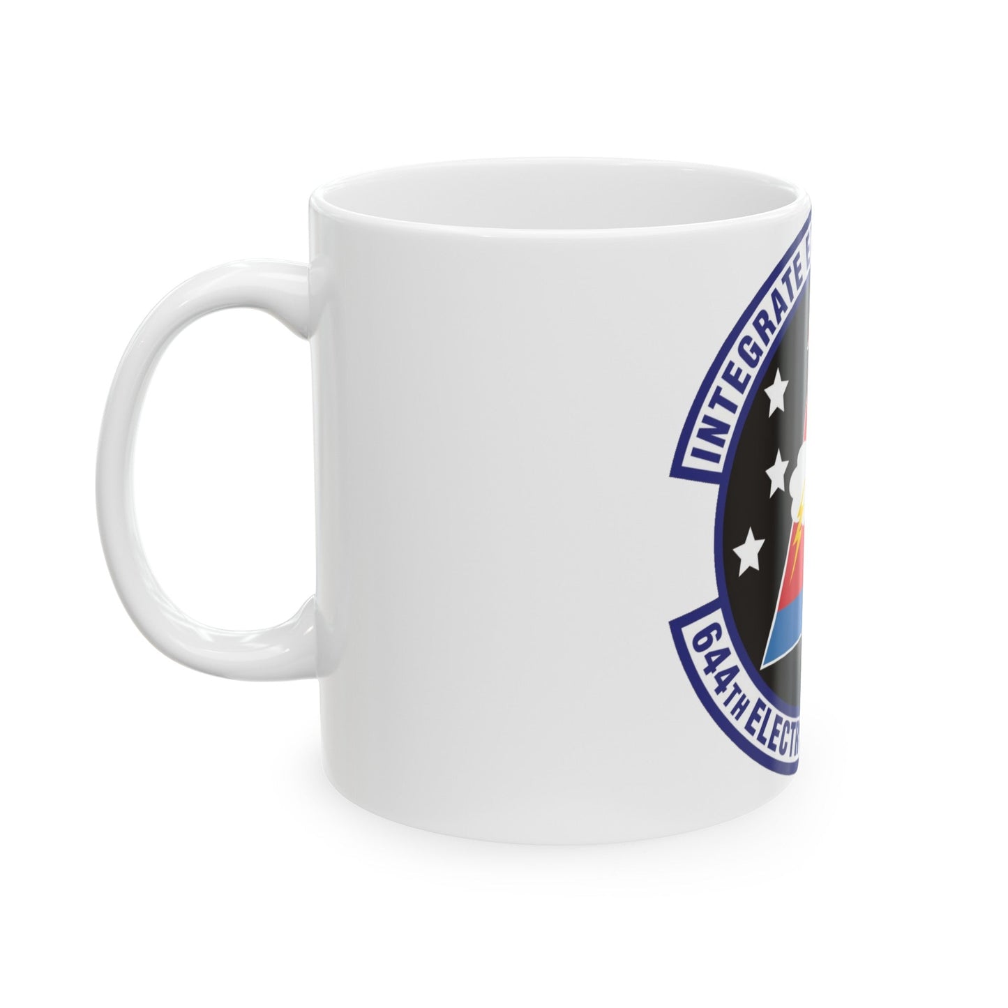 644th Electronic Systems Squadron (U.S. Air Force) White Coffee Mug-The Sticker Space