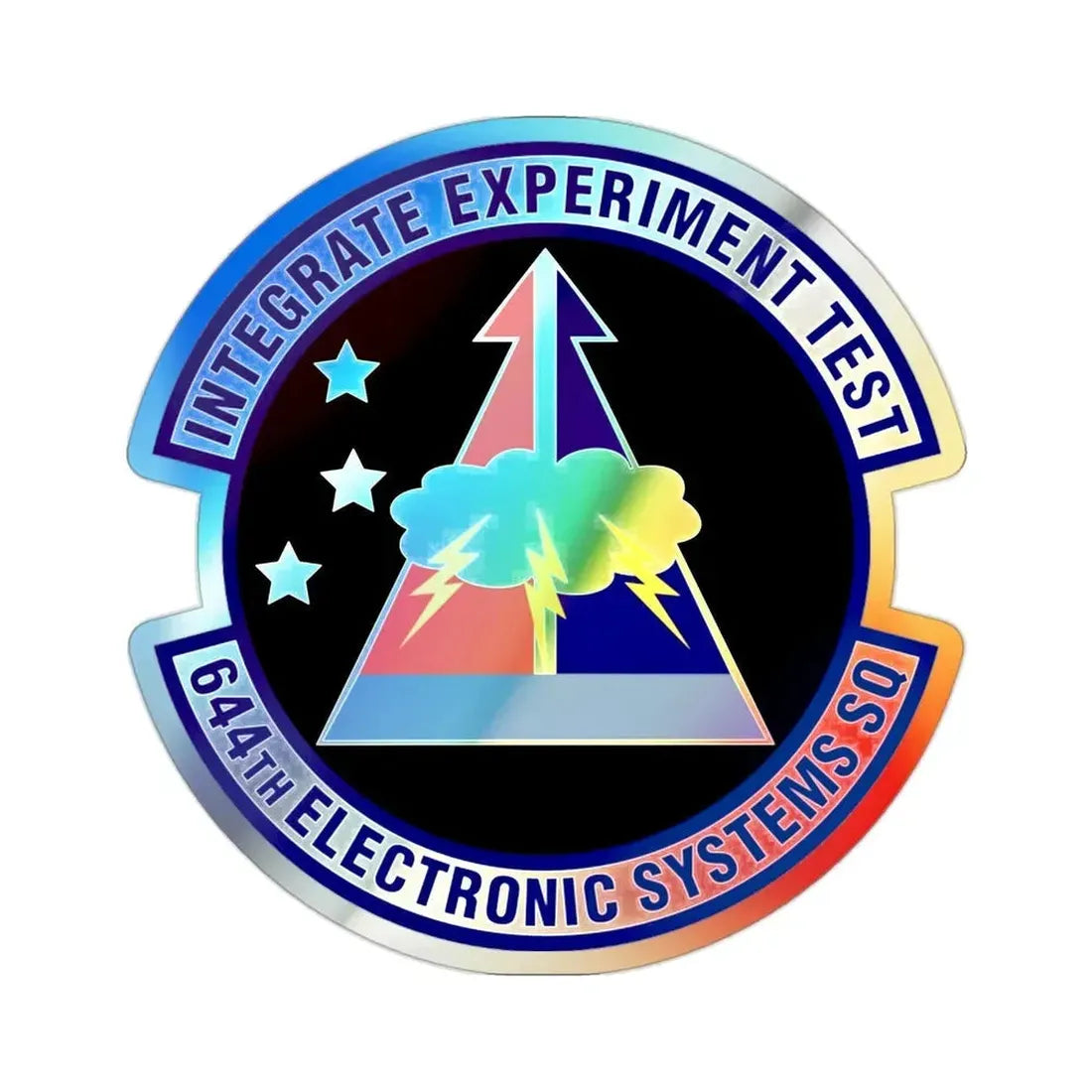 644th Electronic Systems Squadron (U.S. Air Force) Holographic STICKER Die-Cut Vinyl Decal - The Sticker Space
