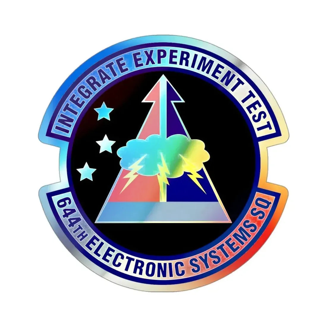 644th Electronic Systems Squadron (U.S. Air Force) Holographic STICKER Die-Cut Vinyl Decal - The Sticker Space