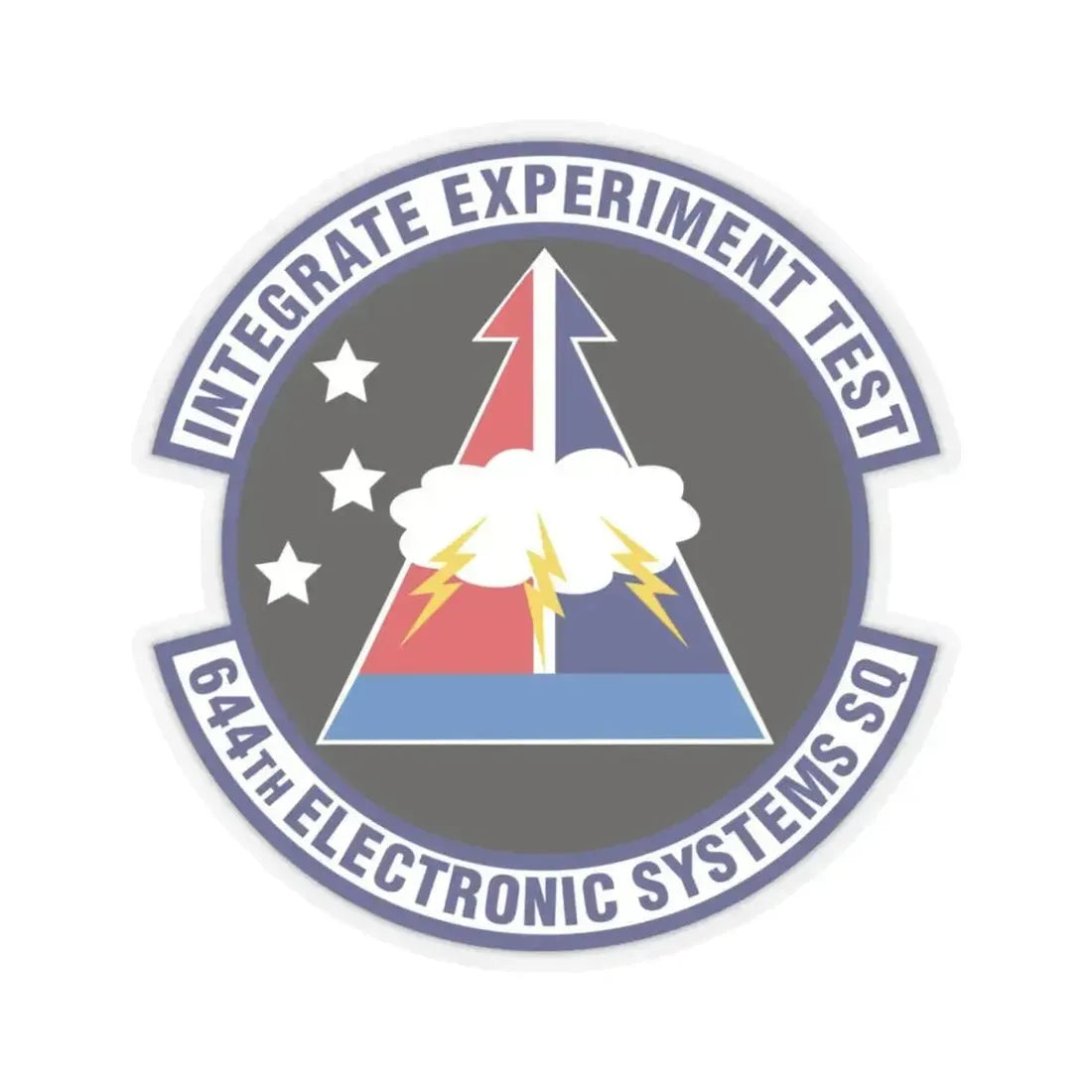 644th Electronic Systems Squadron (U.S. Air Force) STICKER Vinyl Kiss-Cut Decal 4 Inch Transparent - The Sticker Space