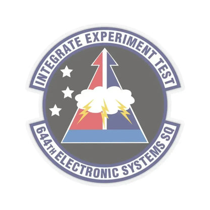 644th Electronic Systems Squadron (U.S. Air Force) STICKER Vinyl Kiss-Cut Decal 4 Inch Transparent - The Sticker Space