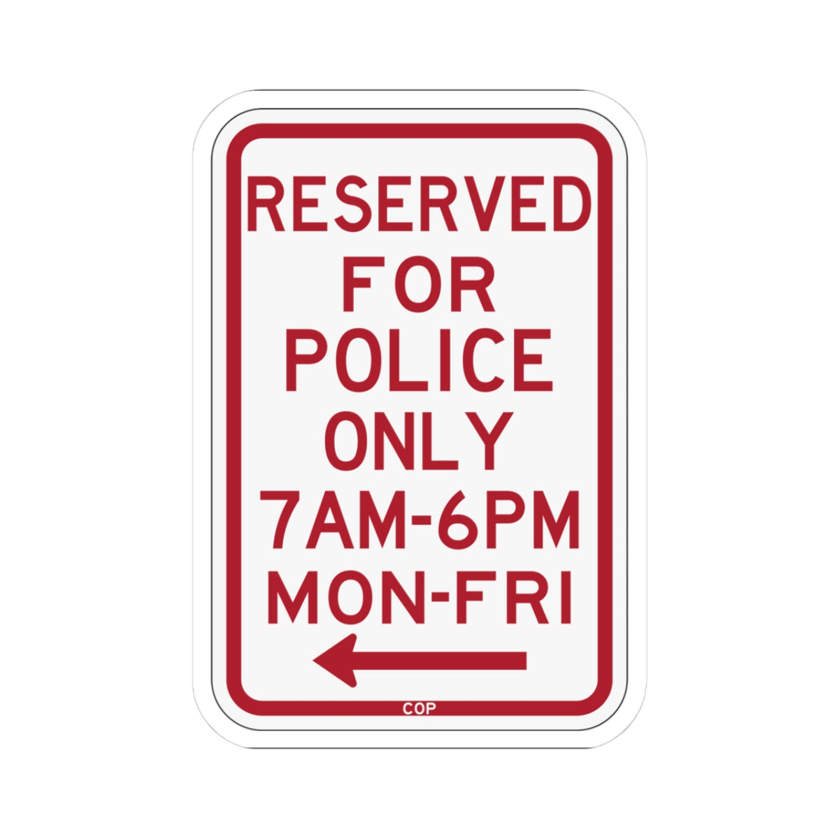 PBOT Road sign P4051 (Oregon) (Road Sign) STICKER Vinyl Kiss-Cut Decal