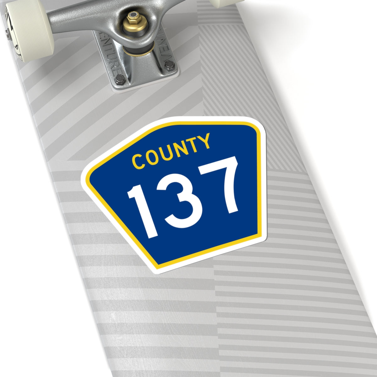 County 137 MN (Minnesota) (Road Sign) STICKER Vinyl Kiss-Cut Decal