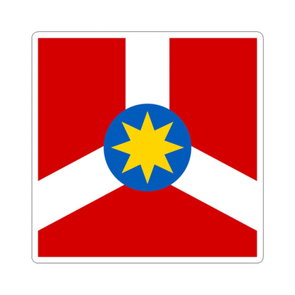 Berezhany Vinnytsia Oblast flag (Ukraine) STICKER Vinyl Kiss-Cut Decal