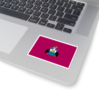 Flag of Huanuco 1812 with Coat of Arms (Peru) STICKER Vinyl Kiss-Cut Decal