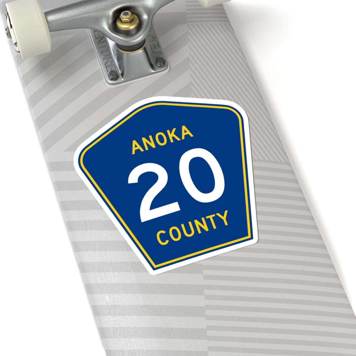 Anoka County 20 (Minnesota) (Road Sign) STICKER Vinyl Kiss-Cut Decal