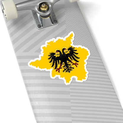 Flag-map of Holy Roman Empire 1779 (Germany) STICKER Vinyl Kiss-Cut Decal