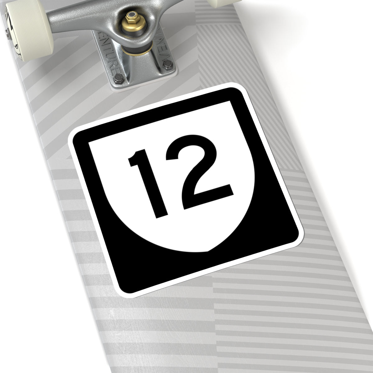 PR urban primary 12 (Puerto Rico) (Road Sign) STICKER Vinyl Kiss-Cut Decal
