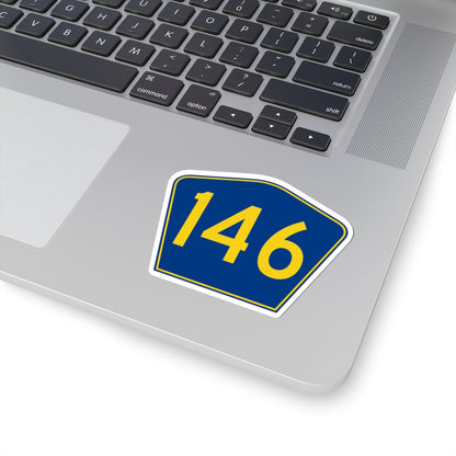 PR secondary 146 (Puerto Rico) (Road Sign) STICKER Vinyl Kiss-Cut Decal