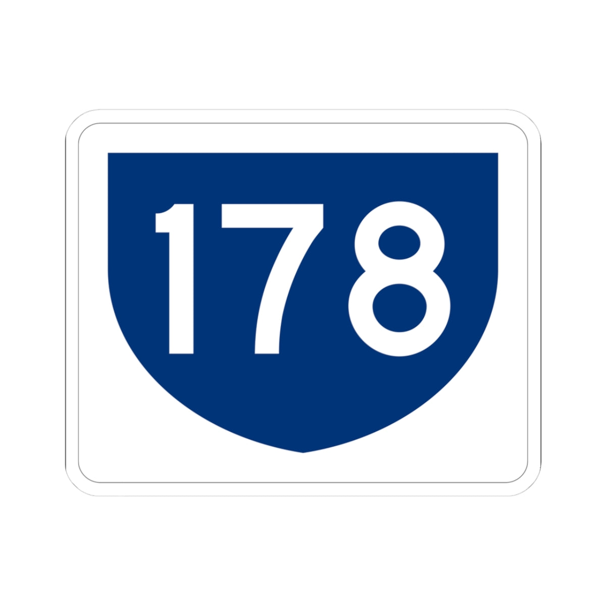 PR primary 178 (Puerto Rico) (Road Sign) STICKER Vinyl Kiss-Cut Decal