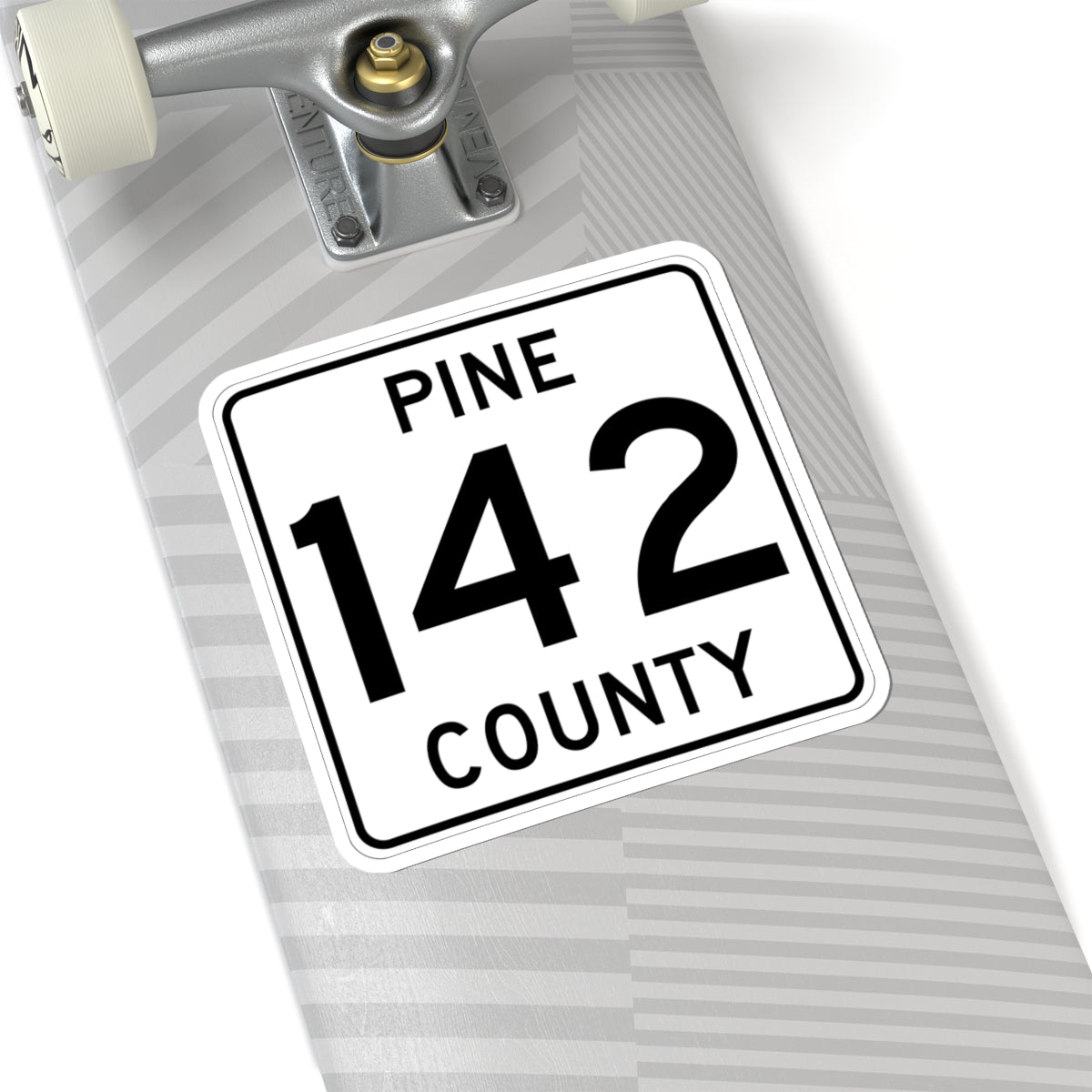 Pine County Route 142 MN (Minnesota) (Road Sign) STICKER Vinyl Kiss-Cut Decal