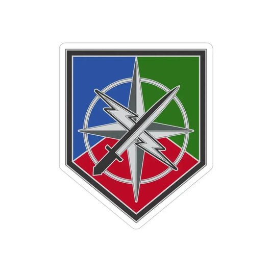 648 Maneuver Enhancement Brigade (U.S. Army) REVERSE PRINT Transparent Die-Cut STICKER 6 Inch Die-Cut Transparent - The Sticker Space