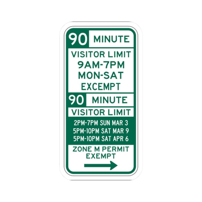 PBOT Road sign P4453R (Oregon) (Road Sign) STICKER Vinyl Kiss-Cut Decal