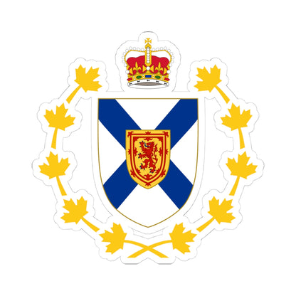 Badge of the Lieutenant-Governor of Nova Scotia (Canada) (Coat of Arms) STICKER Vinyl Kiss-Cut Decal