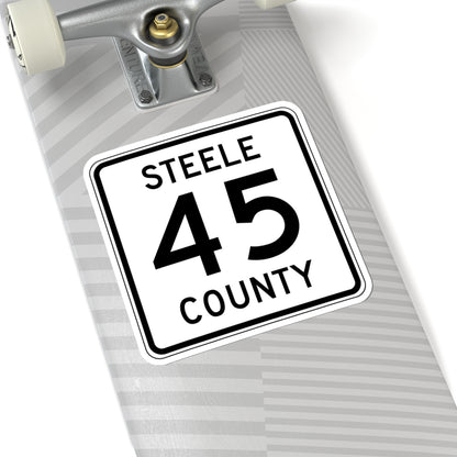 Steele County Route 45 MN (Minnesota) (Road Sign) STICKER Vinyl Kiss-Cut Decal