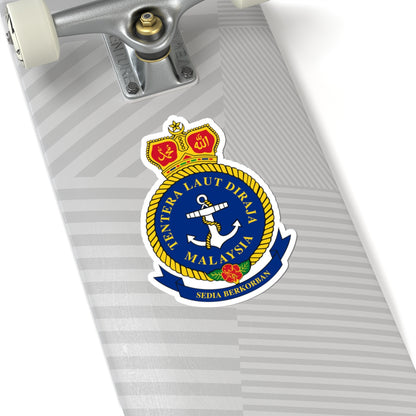 Badge of the Royal Malaysian Navy (Malaysia) (Coat of Arms) STICKER Vinyl Kiss-Cut Decal