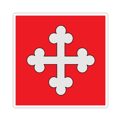 Flag of St-Maurice abbey (Switzerland) STICKER Vinyl Kiss-Cut Decal