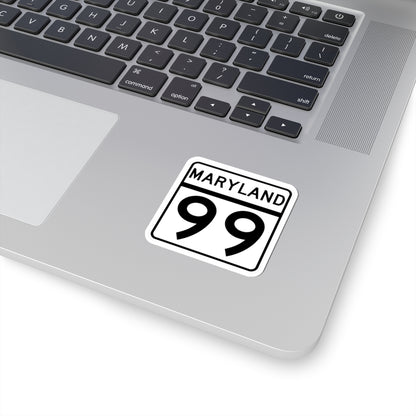 MD Route 99 (Maryland) (Road Sign) STICKER Vinyl Kiss-Cut Decal