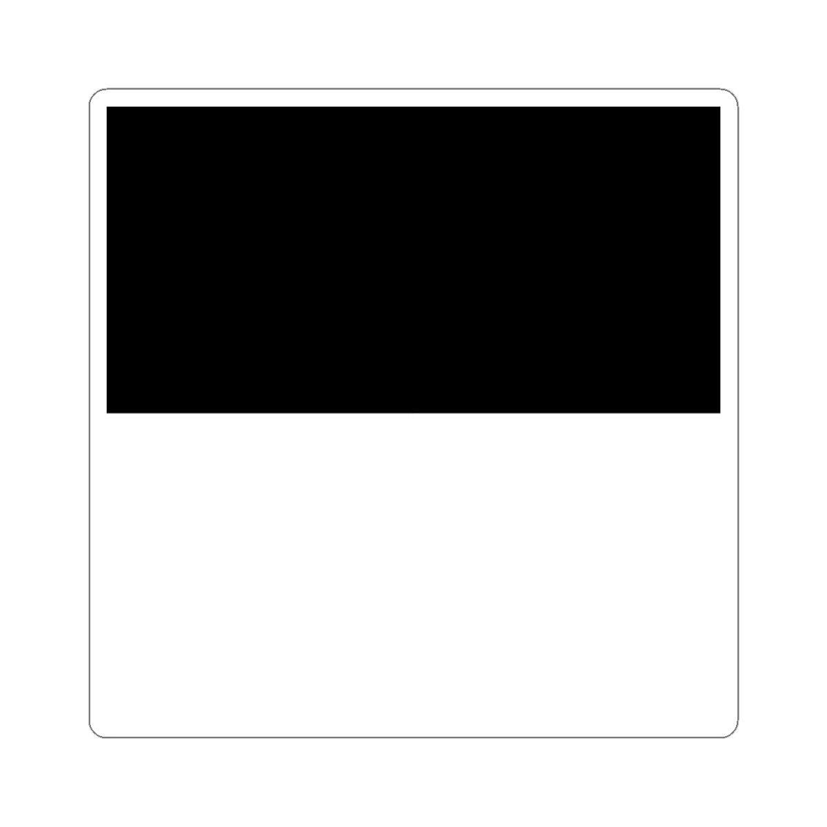 Flag of Canton of Fribourg (Switzerland) STICKER Vinyl Kiss-Cut Decal