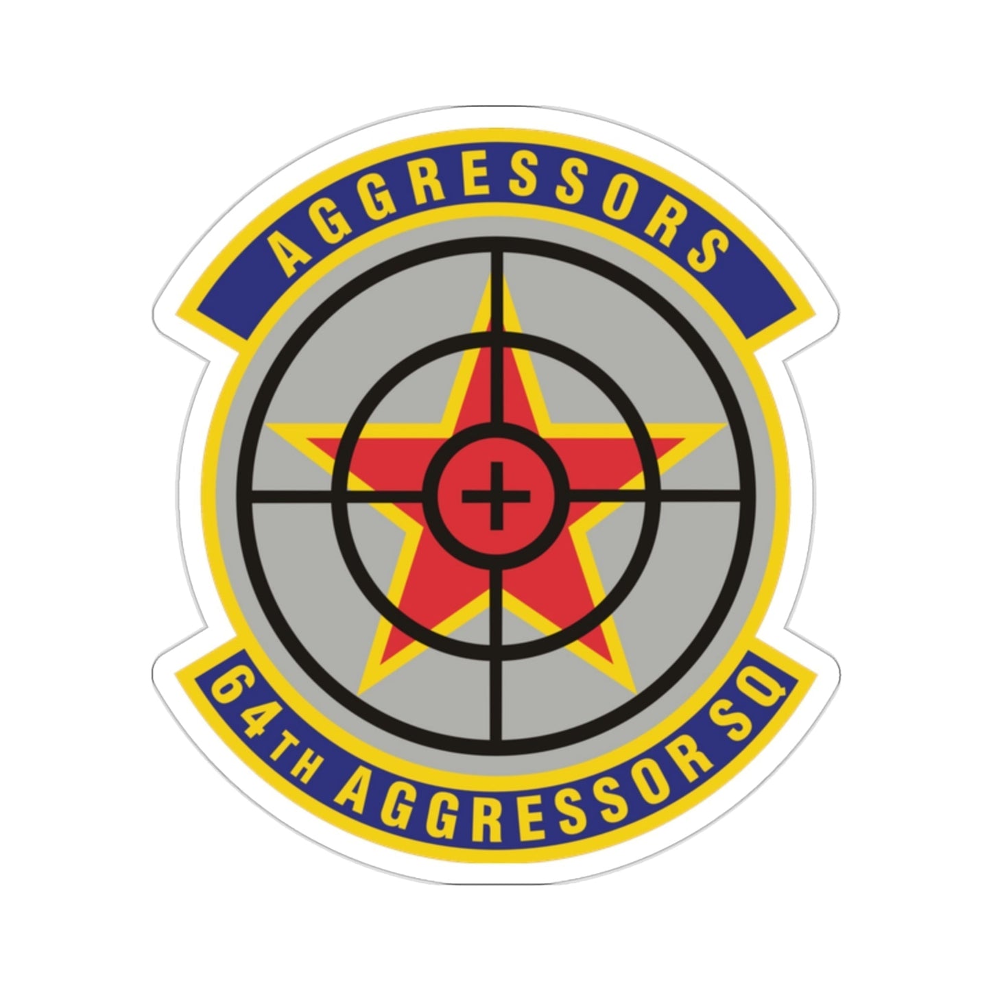 64th Aggressor Squadron (U.S. Air Force) STICKER Vinyl Die-Cut Decal-2 Inch-The Sticker Space